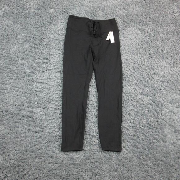 Victoria's Secret Pants - Victoria's Secret Pants Womens Small Black High Rise Lace Up Leggings 24x23* NWT